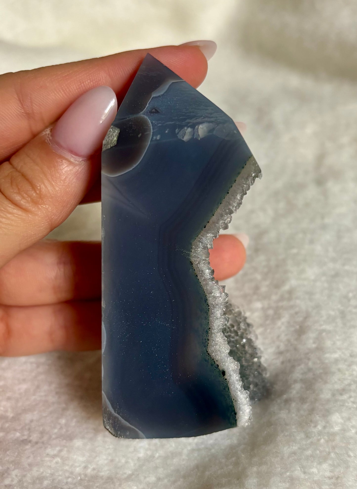 Druzy Achat Tower 2
