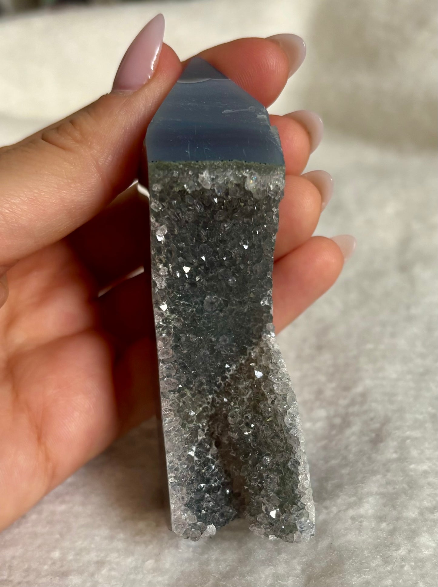 Druzy Achat Tower 2