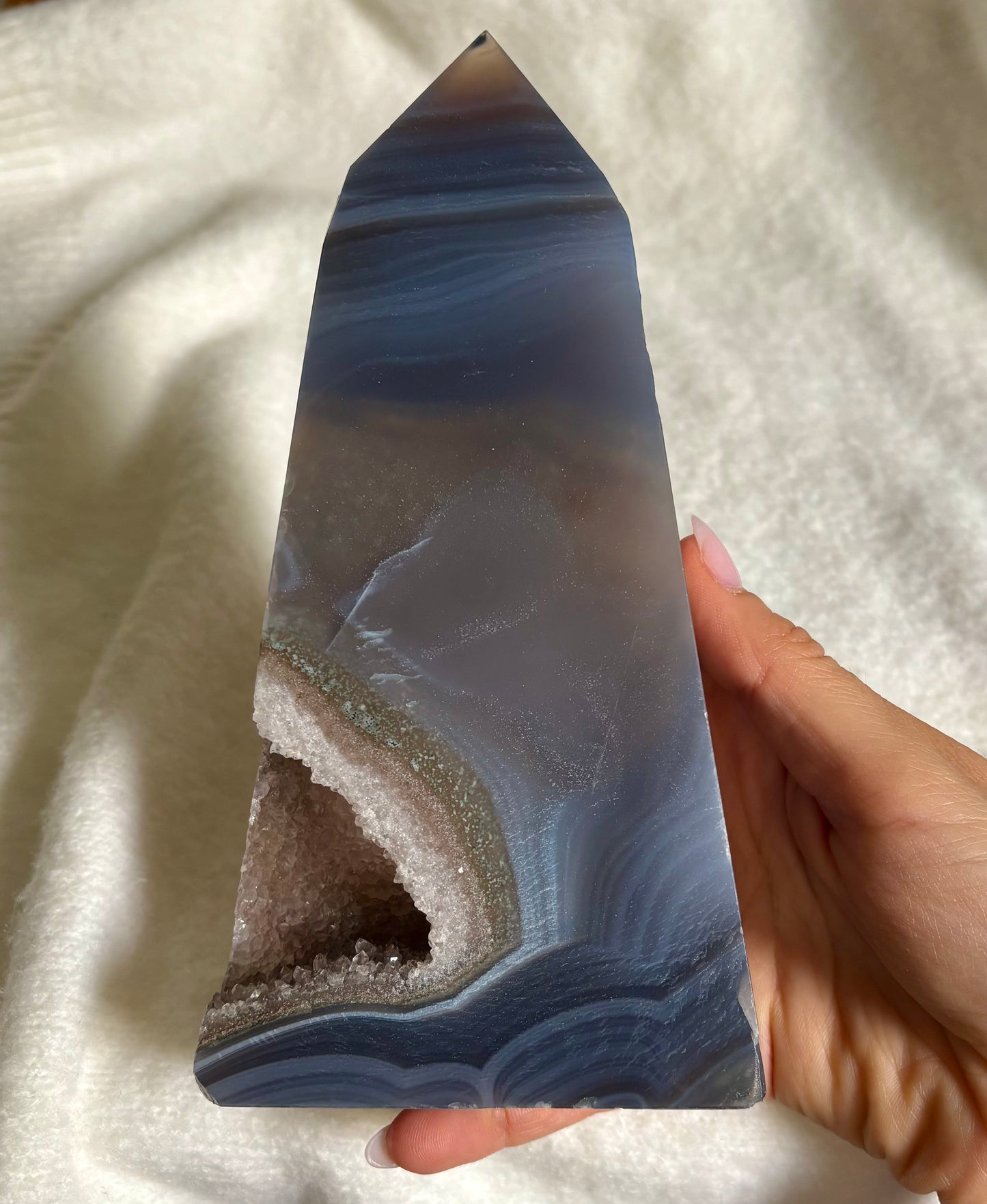 Druzy Achat Tower 3