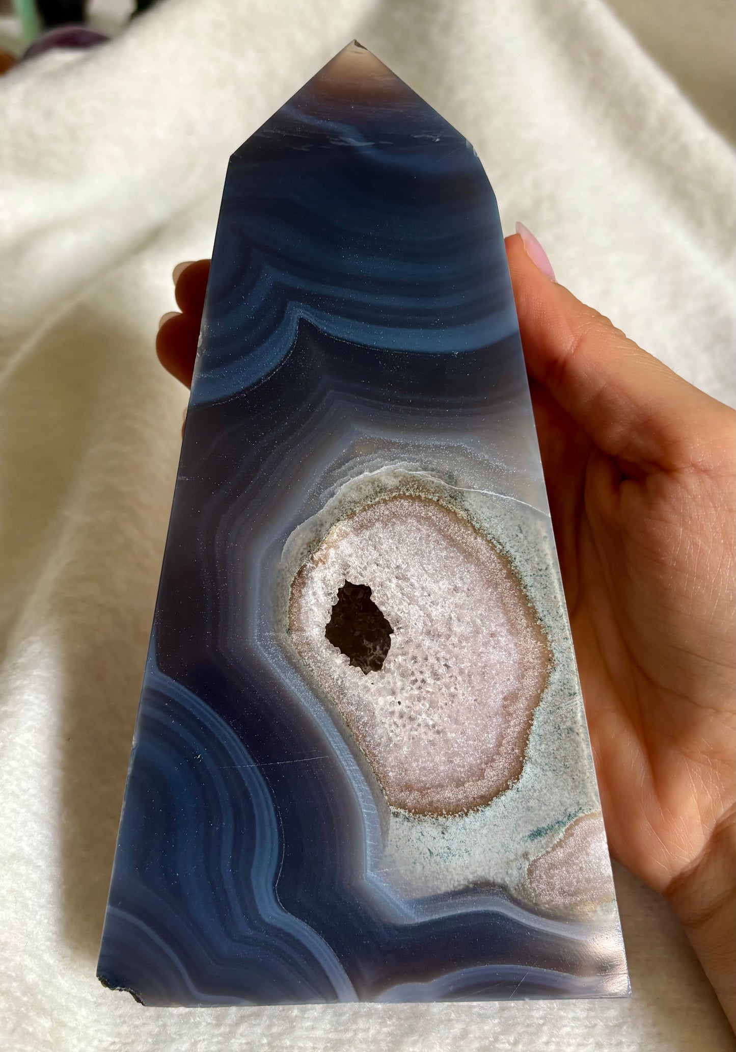 Druzy Achat Tower 3