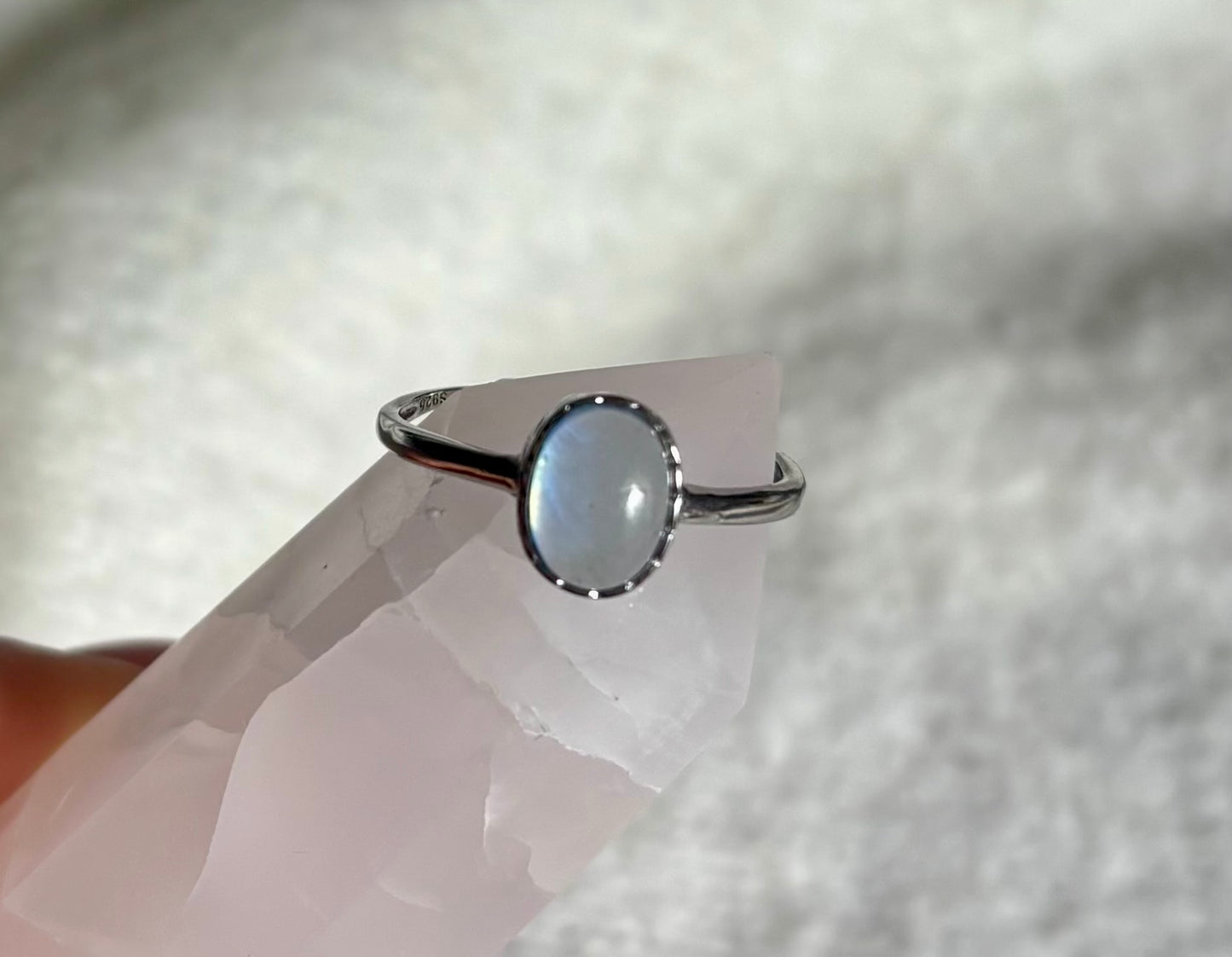 925 Sterling Silber Aquamarin Ring