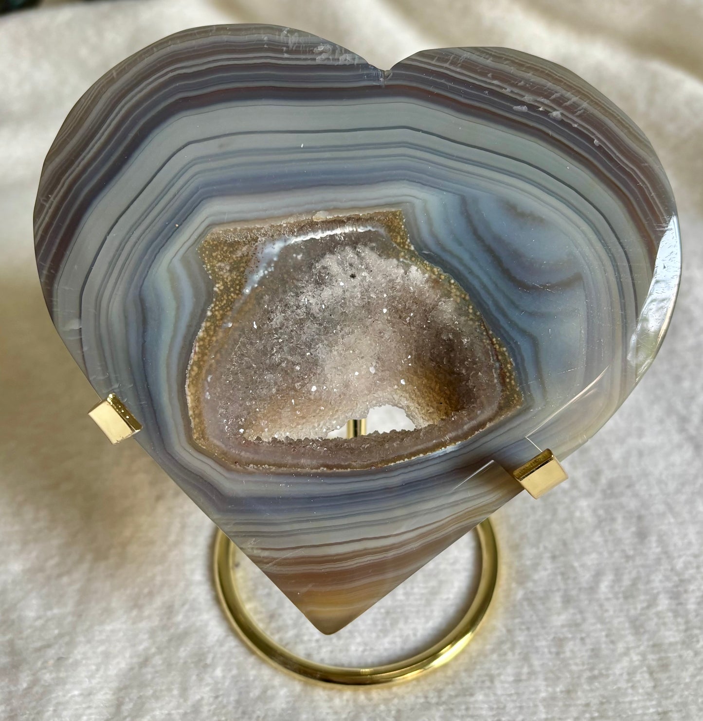 Druzy Achat Herz